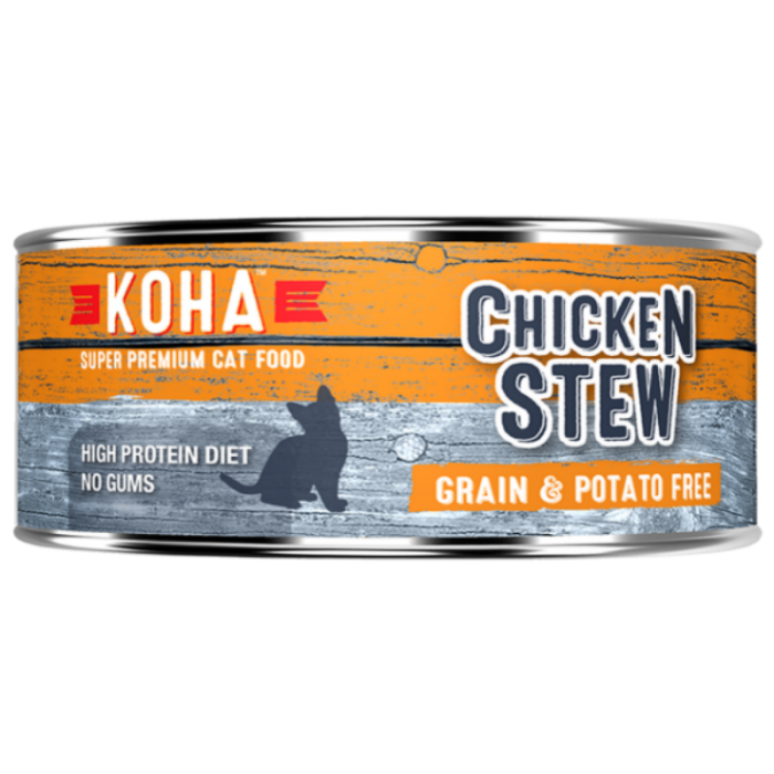 KOHA Chicken Stew Wet Cat Food, 5.5 oz can, case of 24 G5 Feed