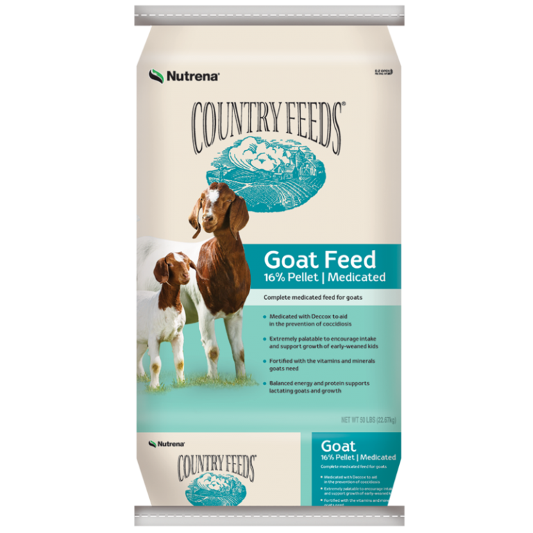 Country Feeds 16 Pelleted Goat Feed Medicated G5 Feed & Outdoor