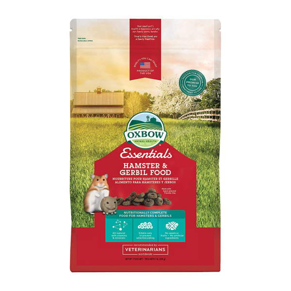 Oxbow Animal Health Hamster And Gerbil Fortified Food, 1-Pound